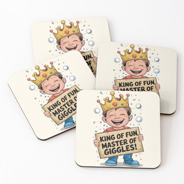 Item preview,  King of Fun, Master of Giggles - Funny Kids Design designed and sold by MolonasDesigns.