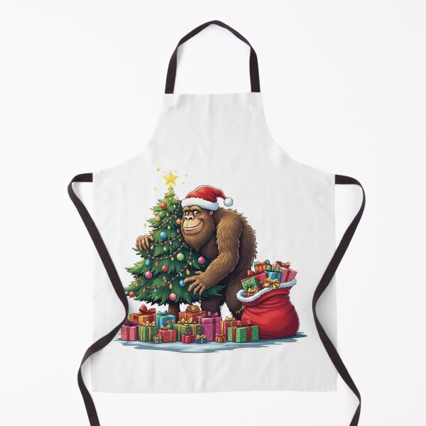 Item preview, Funny Christmas Yeti with Tree and Gifts – Festive Holiday Art designed and sold by Krasnovaovaova.