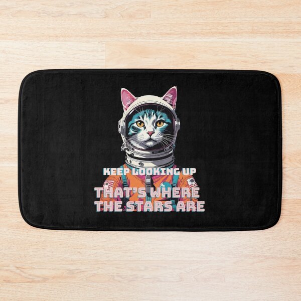 Item preview, Astronaut Cat | Keep Looking Up, That’s Where the Stars Are. designed and sold by Whisky1111.