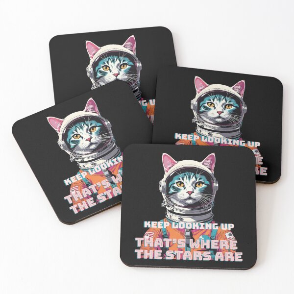 Item preview, Astronaut Cat | Keep Looking Up, That’s Where the Stars Are. designed and sold by Whisky1111.