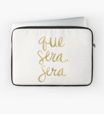 Funda para portátil Lo que sea, Will Be (Gold Ink)