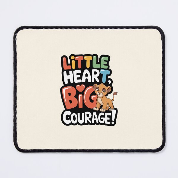 Item preview, Little Heart, Big Courage - Inspirational Kids Design designed and sold by MolonasDesigns.
