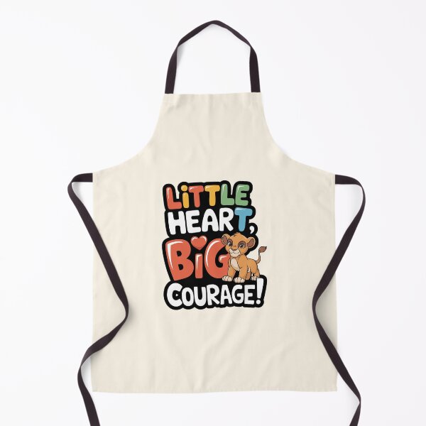 Item preview, Little Heart, Big Courage - Inspirational Kids Design designed and sold by MolonasDesigns.