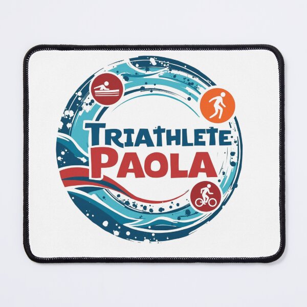 Item preview, Dynamic Triathlete Paola - Swim, Bike, Run designed and sold by Triathlongram.