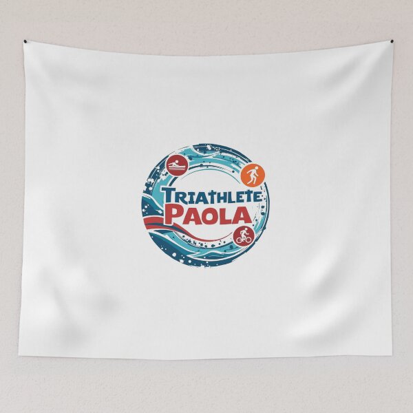 Item preview, Dynamic Triathlete Paola - Swim, Bike, Run designed and sold by Triathlongram.