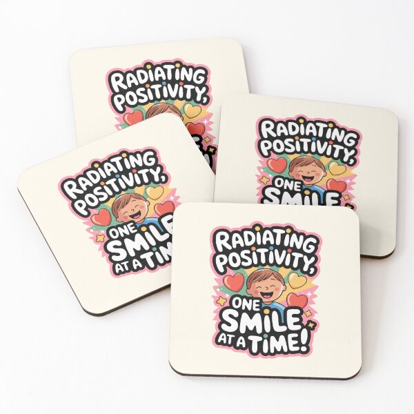 Item preview, Radiating Positivity, One Smile at a Time - Happy Kids Design designed and sold by MolonasDesigns.