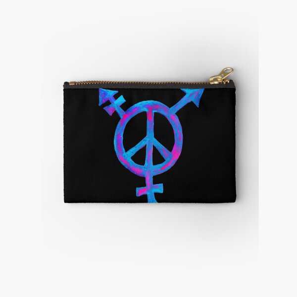 Item preview, Trans Peace sign - blue and pink designed and sold by stitchling.
