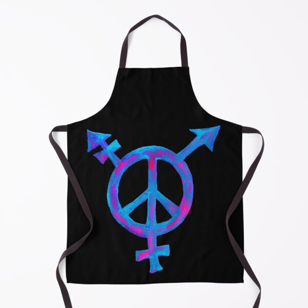 Item preview, Trans Peace sign - blue and pink designed and sold by stitchling.