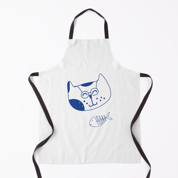 Item preview, Women Cute Abstract Funny Cat with Fishbone T-Shirt designed and sold by MPDesignStudio.