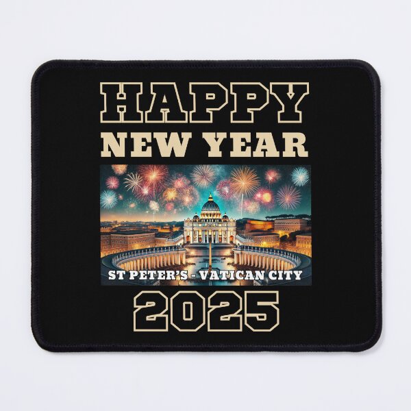 Item preview, Happy New Year 2025 - St Peter's - Yellow Edition designed and sold by Manic Merch Designs.