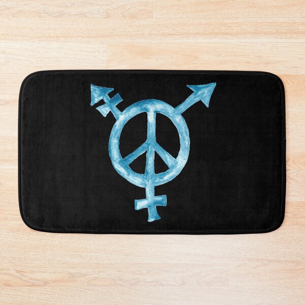 Item preview, Trans Peace sign - light blue designed and sold by stitchling.