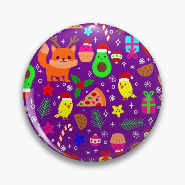Item preview, christmas pizza chick bird avocado purple  designed and sold by Gossip Rag.