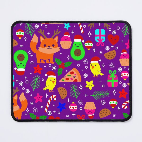 Item preview, christmas pizza chick bird avocado purple  designed and sold by Gossip Rag.