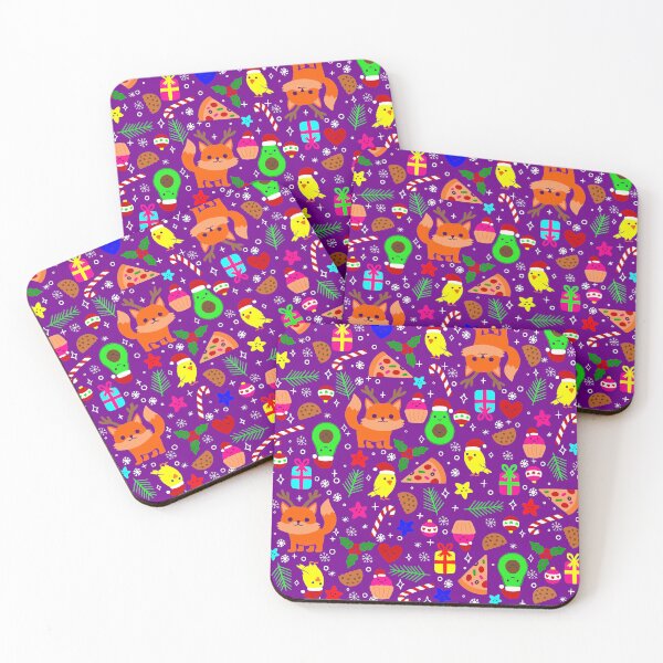 Item preview, christmas pizza chick bird avocado purple  designed and sold by Gossip Rag.