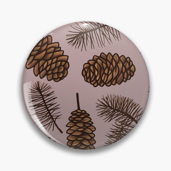 Item preview, Pine Nuts and Dried Pine Leaves Aged Pink Background designed and sold by Ciervo Primavera.