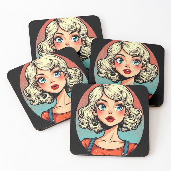 Item preview, Cute Classic Vintage Style Anime Girl designed and sold by TheArtOfPat.