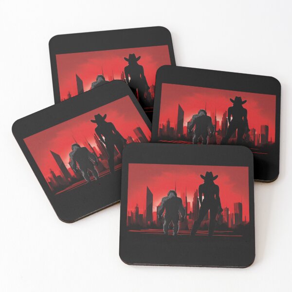 Item preview, Funny Cowgirl and Orangutan CityScape designed and sold by Boxing Kangaroo Retail Company.
