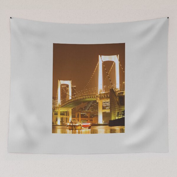 Item preview, Rainbow Bridge in Odaiba at Night designed and sold by JAPANESE FAVORITES.
