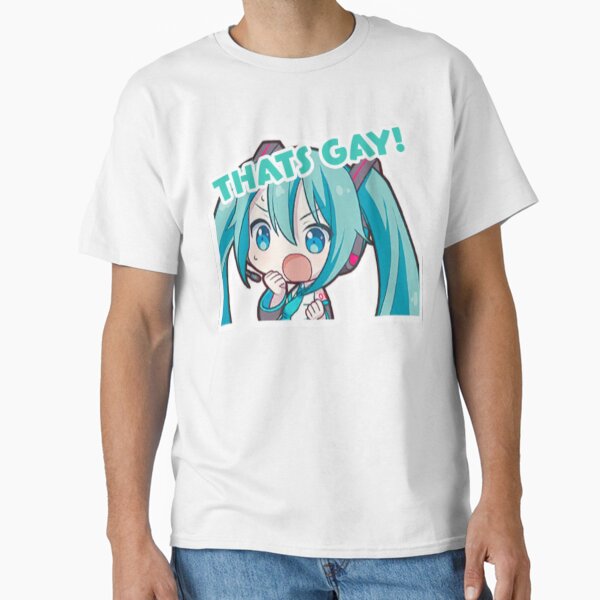 Item preview, Hatsune Miku says THATS GAY! designed and sold by spaghetmeatball.