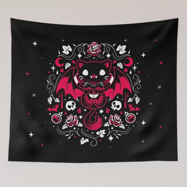 Item preview, Purrs of Darkness - Evil Bat Cat designed and sold by Snouleaf.