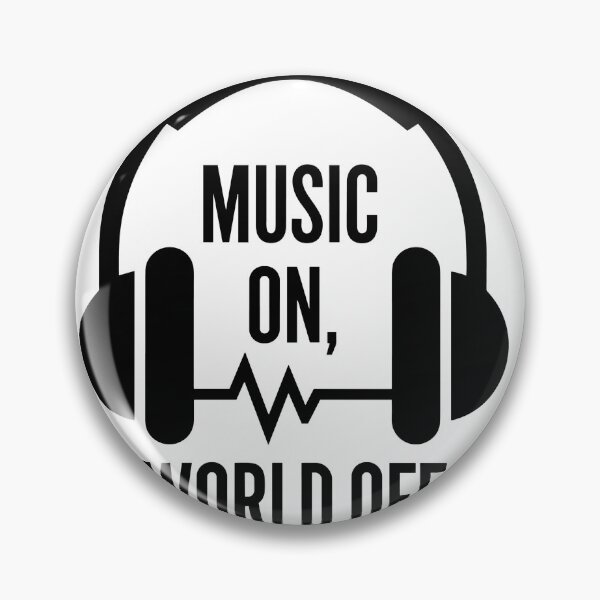 Item preview, Music On, World Off - Minimalist Headphones designed and sold by MrERNST.