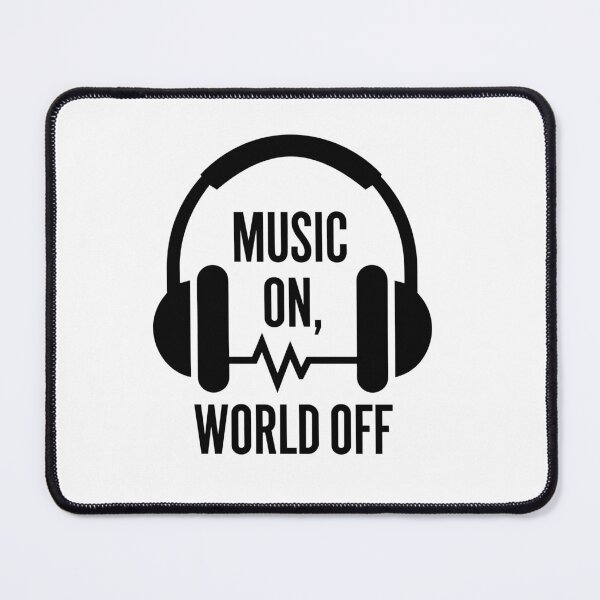 Item preview, Music On, World Off - Minimalist Headphones designed and sold by MrERNST.
