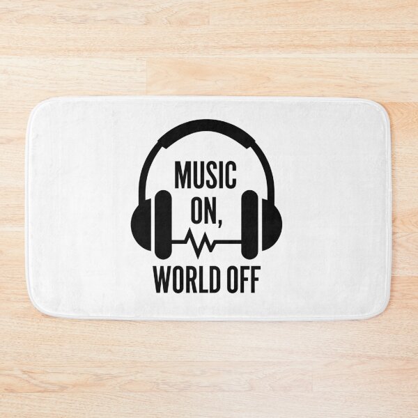 Item preview, Music On, World Off - Minimalist Headphones designed and sold by MrERNST.