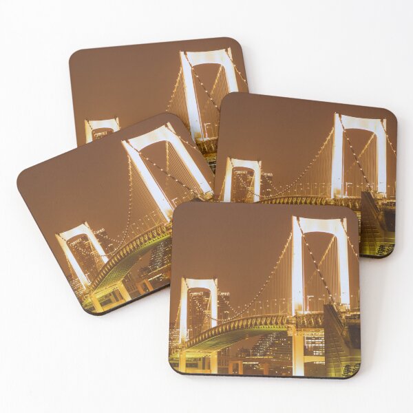 Item preview, Rainbow Bridge in Odaiba at Night designed and sold by JAPANESE FAVORITES.