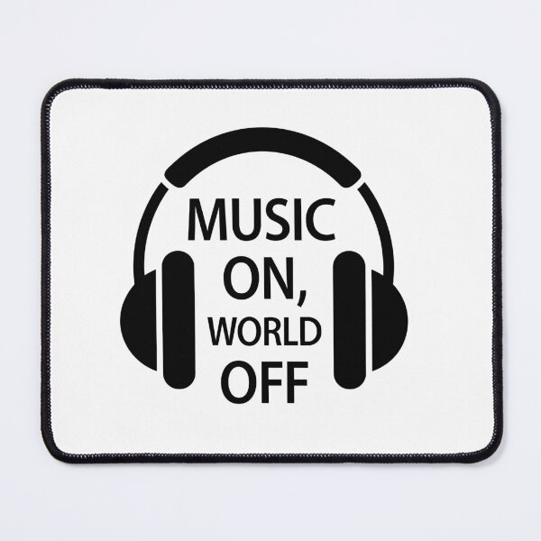 Item preview, Music On, World Off - Minimalist Headphones designed and sold by MrERNST.