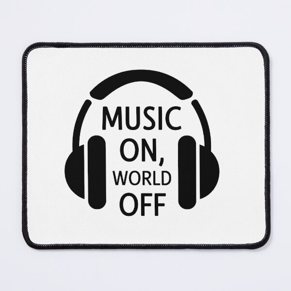 Item preview, Music On, World Off - Minimalist Headphones designed and sold by MrERNST.