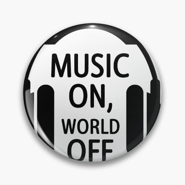 Item preview, Music On, World Off - Minimalist Headphones designed and sold by MrERNST.