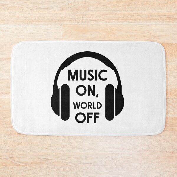 Item preview, Music On, World Off - Minimalist Headphones designed and sold by MrERNST.