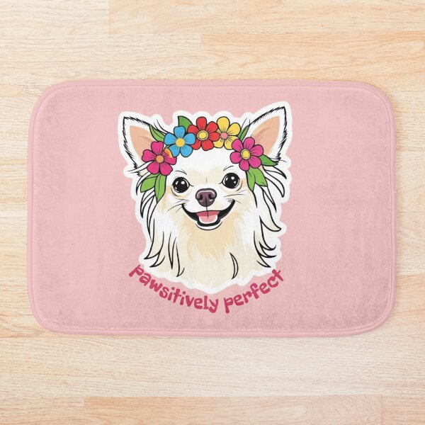 Item preview, Pawsitively Perfect White Long-haired Chihuahua Girl designed and sold by pawspower.