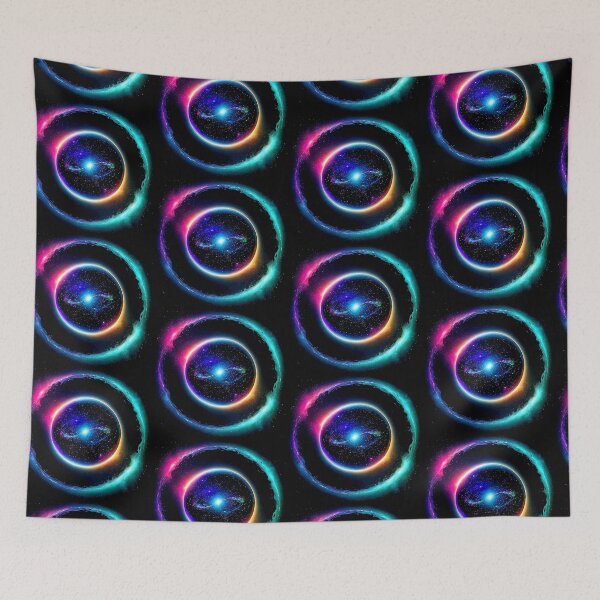 Item preview, Blue Space Cosmic Art Print designed and sold by Earth Nature Creations.