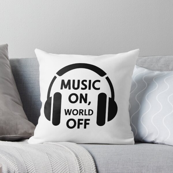 Item preview, Music On, World Off - Minimalist Headphones designed and sold by MrERNST.