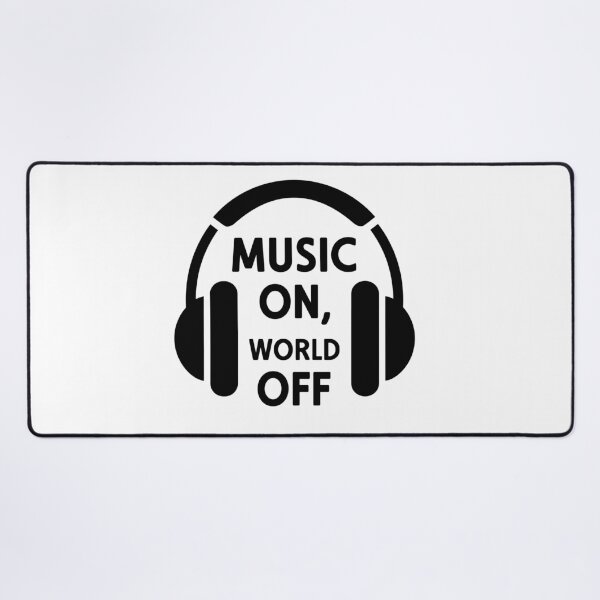 Item preview, Music On, World Off - Minimalist Headphones designed and sold by MrERNST.
