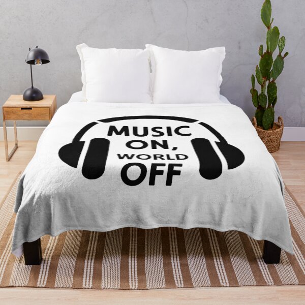 Item preview, Music On, World Off - Minimalist Headphones designed and sold by MrERNST.