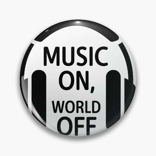 Item preview, Music On, World Off - Minimalist Headphones designed and sold by MrERNST.