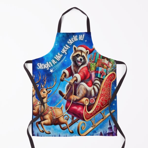 Item preview, Mischievous Raccoon Sleigh Ride Adventure designed and sold by gleefulme.