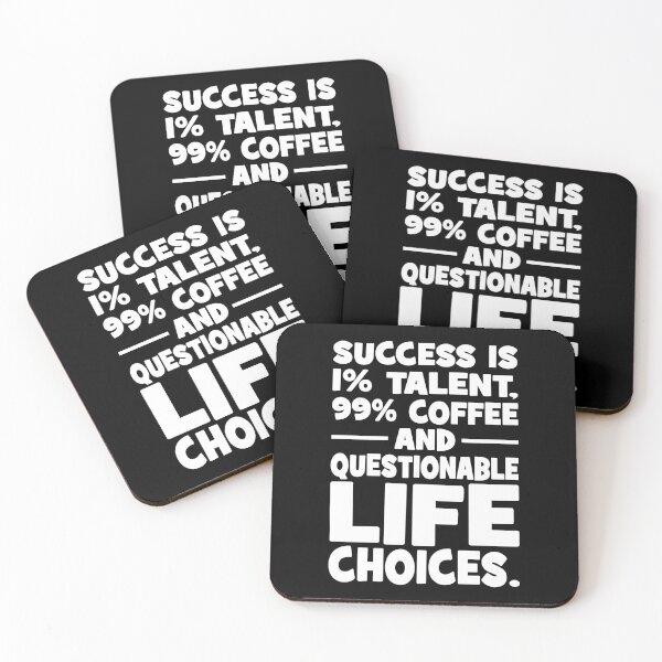 Item preview, Success is Talent, Coffee, and Questionable Life Choices - Funny designed and sold by chantastical.