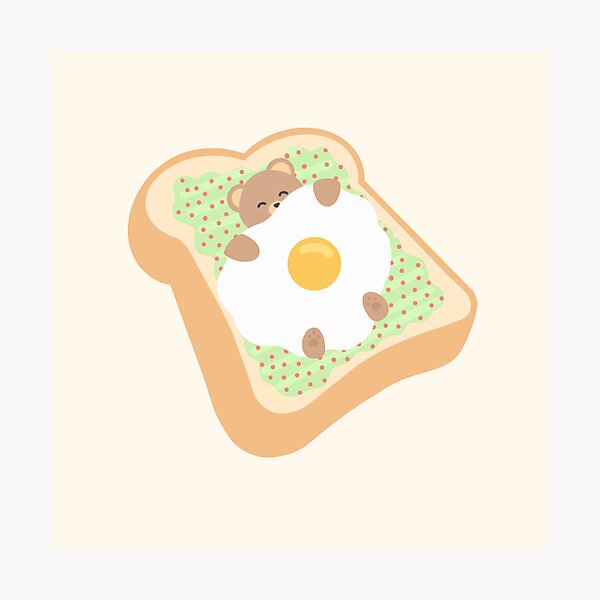 Item preview, Bear Sleeping On Avocado Toast designed and sold by froggiedoodless.