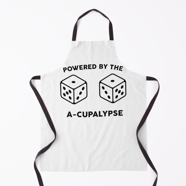 Item preview, Powered by the A-cupalypse funny shirt (black letters) designed and sold by Goth-It-Covered.