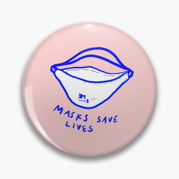 Item preview, masks save lives designed and sold by brainfog designs.
