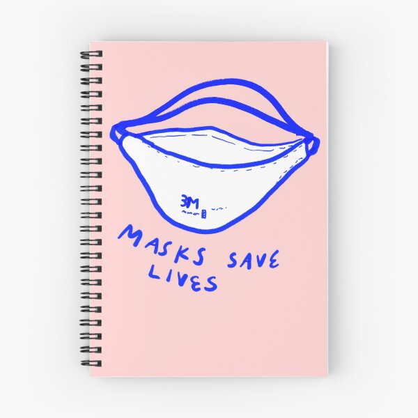 Item preview, masks save lives designed and sold by brainfog designs.