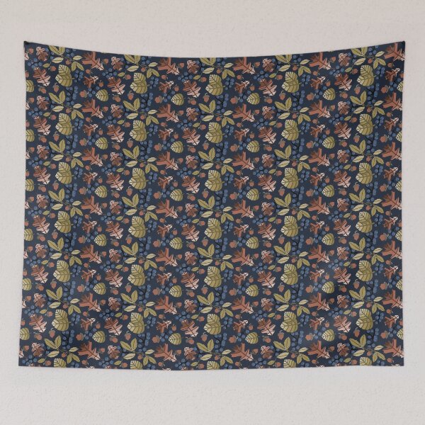 Item preview, Falling Autumn Leaves Berries And Acorns designed and sold by cheriedesues.