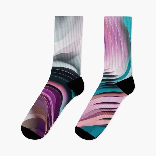 Item preview, Abstract Pastel Waves of Serenity Hibiscus designed and sold by Digitayaa.