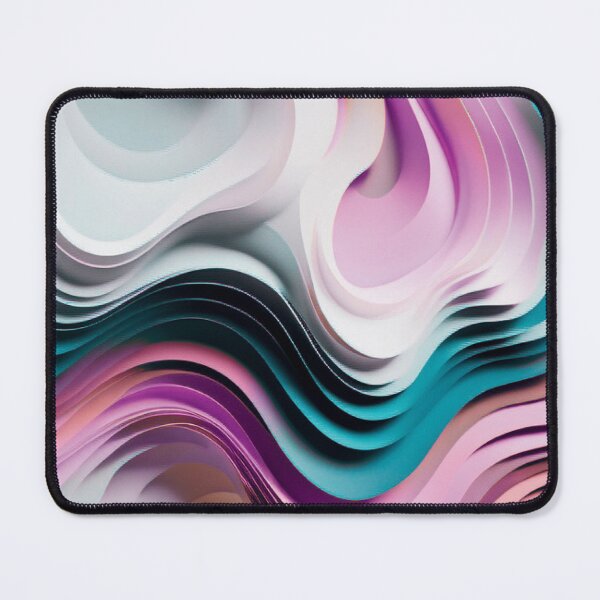 Item preview, Abstract Pastel Waves of Serenity Hibiscus designed and sold by Digitayaa.