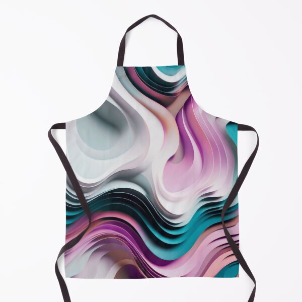 Item preview, Abstract Pastel Waves of Serenity Hibiscus designed and sold by Digitayaa.