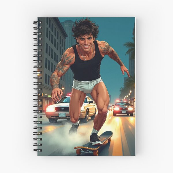 Item preview, another night skateboarding designed and sold by OneLittleCrow.