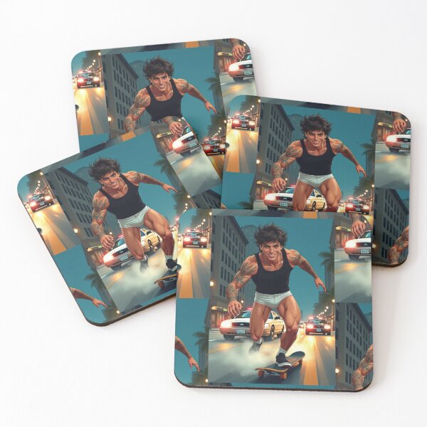 Item preview, another night skateboarding designed and sold by OneLittleCrow.